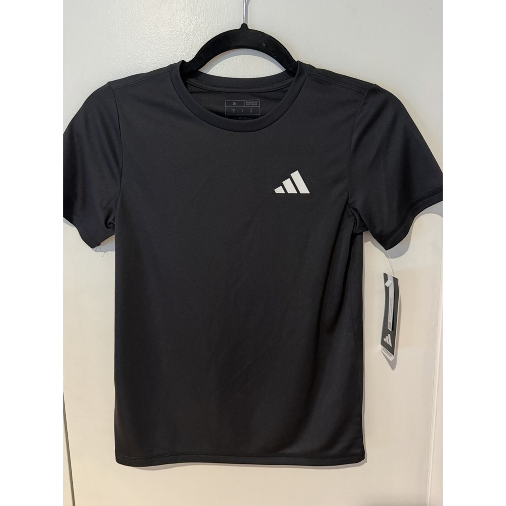 Adidas‎ Youth Boys Small 8 Soccer Heat Map Short Sleeve T-shirt Black Graphic